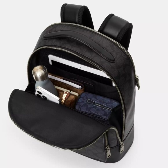 NWT Coach CL963 Men's Ethan Backpack In Smooth Calf Leather *SEALED* - Picture 5 of 9